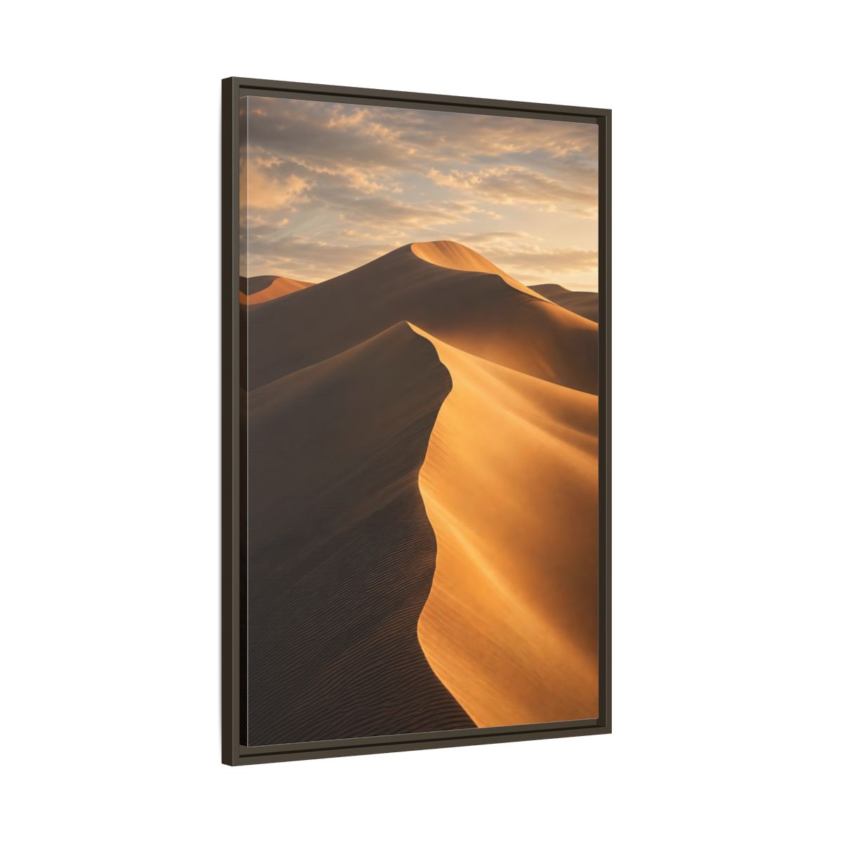 Main Mockup. Nature Sand Dunes Golden Dunes shown as stretched canvas wall art