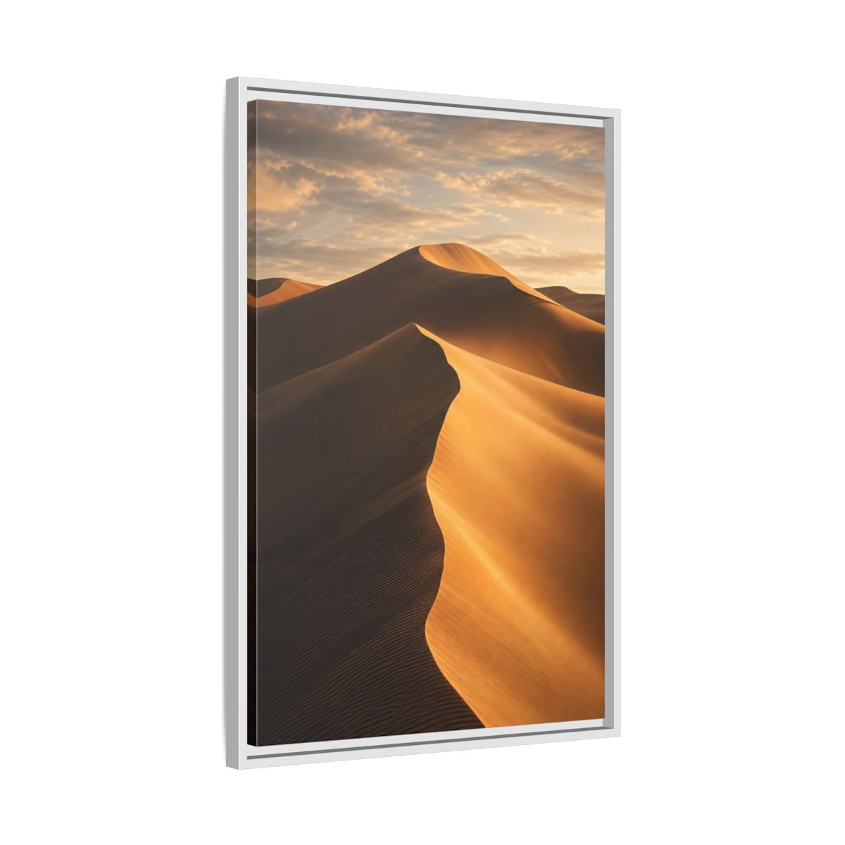 Side Mockup 10. Nature Sand Dunes Golden Dunes shown as stretched canvas wall art