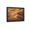 Side Mockup 6. Nature Sand Dunes Golden Sand Dunes shown as stretched canvas wall art