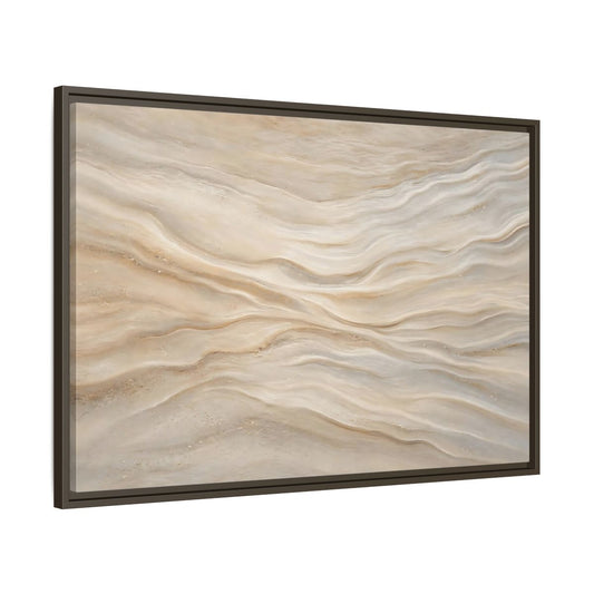 Main Mockup. Nature Sand Waves Beige Sand Waves shown as stretched canvas wall art