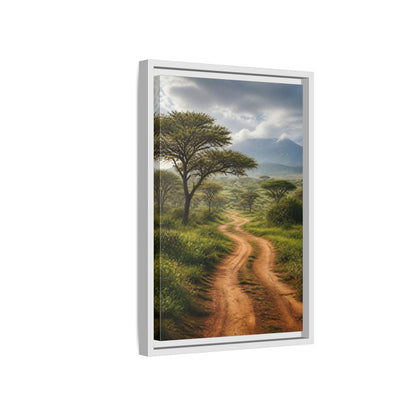 Side Mockup 4. Nature Savanna Landscape African Landscape shown as stretched canvas wall art