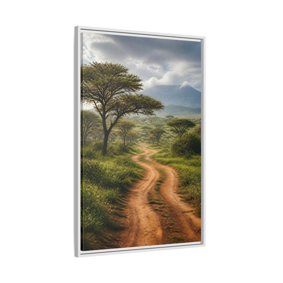 Side Mockup 9. Nature Savanna Landscape African Landscape shown as stretched canvas wall art