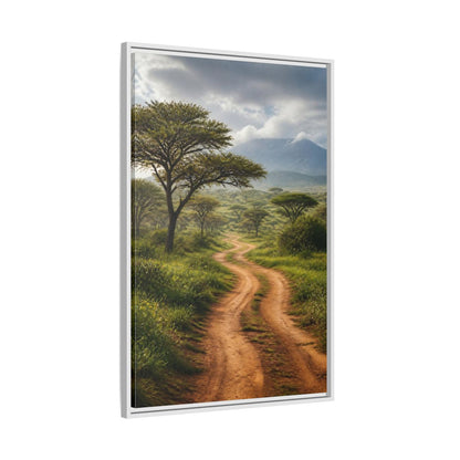 Side Mockup 9. Nature Savanna Landscape African Landscape shown as stretched canvas wall art