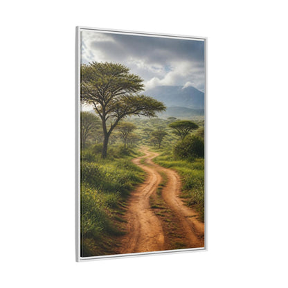 Side Mockup 7. Nature Savanna Landscape African Landscape shown as stretched canvas wall art