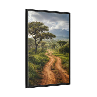 Side Mockup 13. Nature Savanna Landscape African Landscape shown as stretched canvas wall art