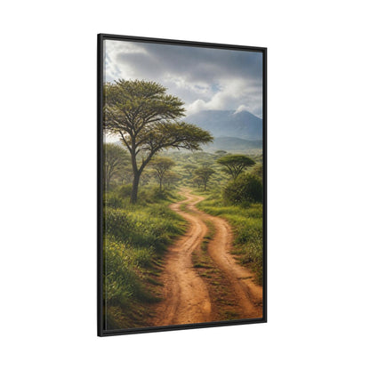 Side Mockup 12. Nature Savanna Landscape African Landscape shown as stretched canvas wall art