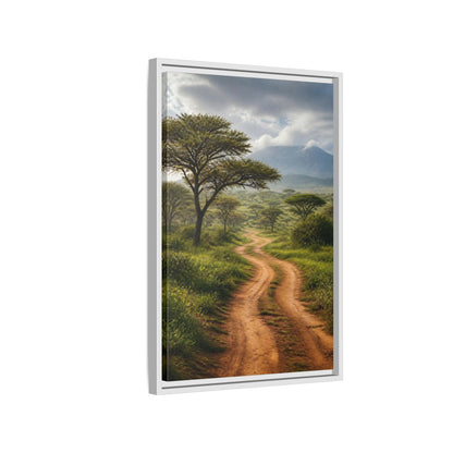 Side Mockup 1. Nature Savanna Landscape African Landscape shown as stretched canvas wall art