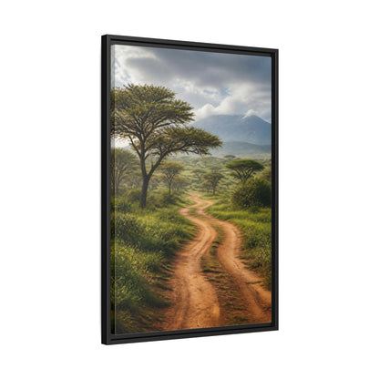 Side Mockup 14. Nature Savanna Landscape African Landscape shown as stretched canvas wall art