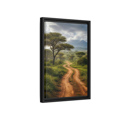 Side Mockup 6. Nature Savanna Landscape African Landscape shown as stretched canvas wall art
