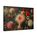 Side Mockup 4. Nature Sea Anemone Colorful Anemone shown as stretched canvas wall art