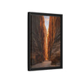 Side Mockup 6. Nature Slot Canyon Orange Brown Canyon shown as stretched canvas wall art