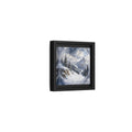 Side Mockup 24. Nature Snowy Mountains Blue And White shown as stretched canvas wall art