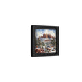 Side Mockup 24. Nature Snowy Mountains Snowy Mountain Desert shown as stretched canvas wall art