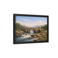 Side Mockup 6. Nature Stone Bridge Nature Landscape shown as stretched canvas wall art