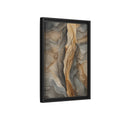 Side Mockup 6. Nature Stone Texture Brown And Gray Stone shown as stretched canvas wall art