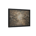 Side Mockup 6. Nature Tree Roots Earthy Brown Texture shown as stretched canvas wall art