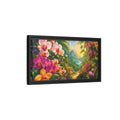 Side Mockup 8. Nature Tropical Orchids Vibrant Tropical shown as stretched canvas wall art