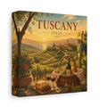 Side Mockup 2. Nature Tuscan Vineyards Tuscan Landscape shown as stretched canvas wall art