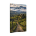 Side Mockup 4. Nature Vineyard Green Landscape shown as stretched canvas wall art