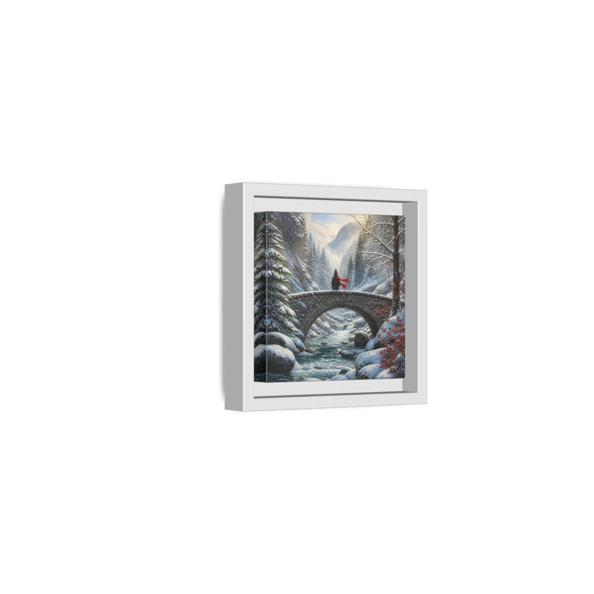 Side Mockup 22. Nature Winter Landscape Winter Landscape shown as stretched canvas wall art