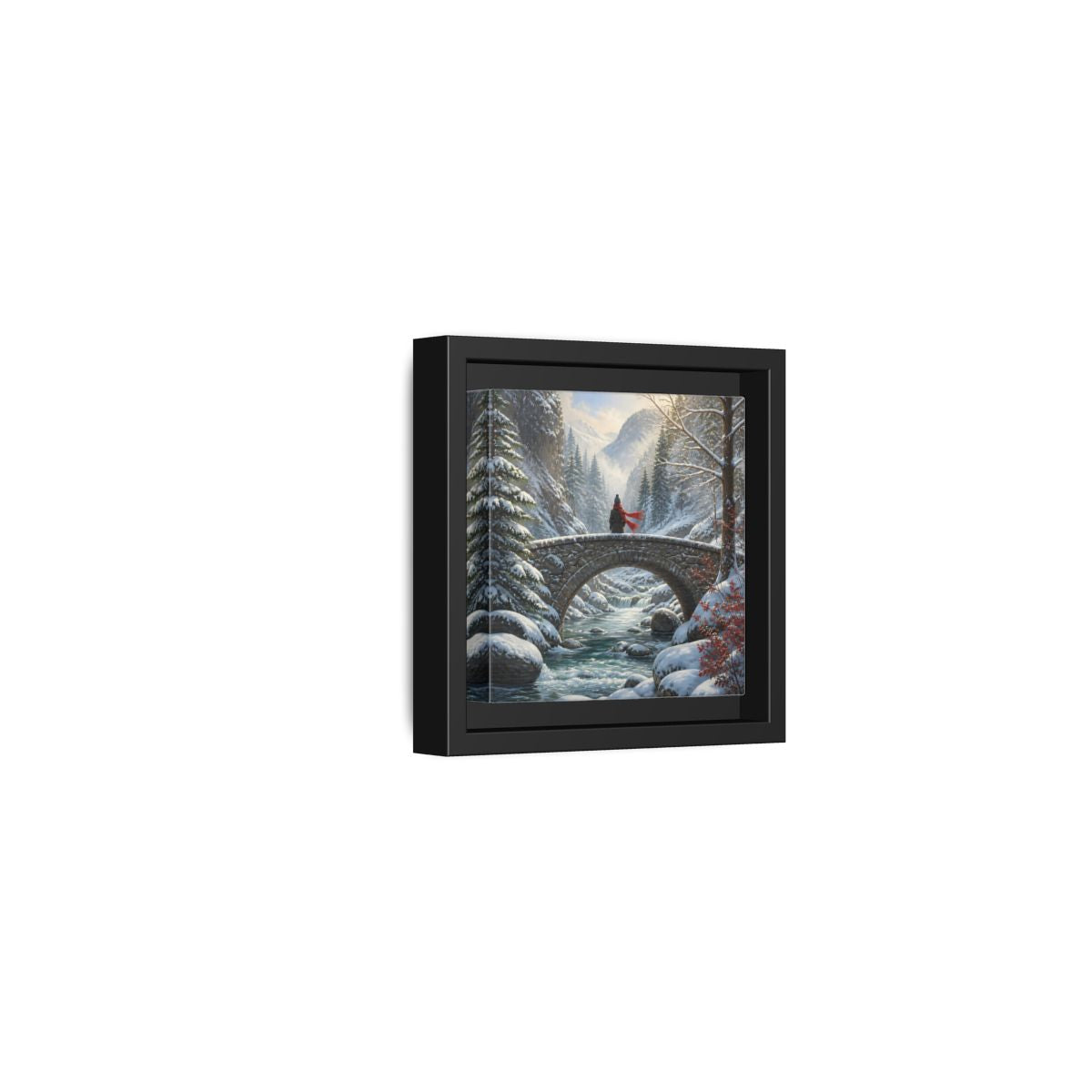 Side Mockup 24. Nature Winter Landscape Winter Landscape shown as stretched canvas wall art