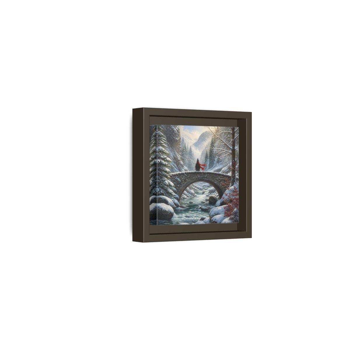 Side Mockup 23. Nature Winter Landscape Winter Landscape shown as stretched canvas wall art