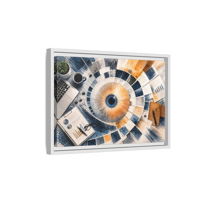 Side Mockup 4. Office Color Wheel shown as framed canvas print