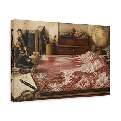 Side Mockup 4. Office Crystal Study shown as canvas print