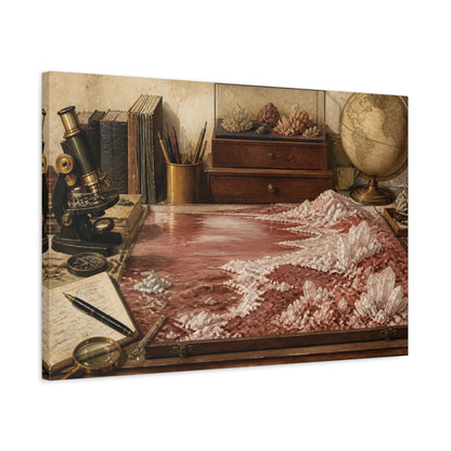 Side Mockup 2. Office Crystal Study shown as canvas print