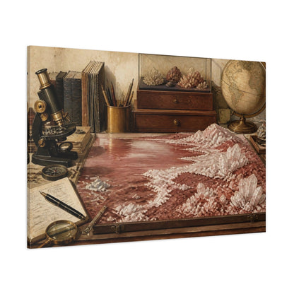Side Mockup 1. Office Crystal Study shown as canvas print