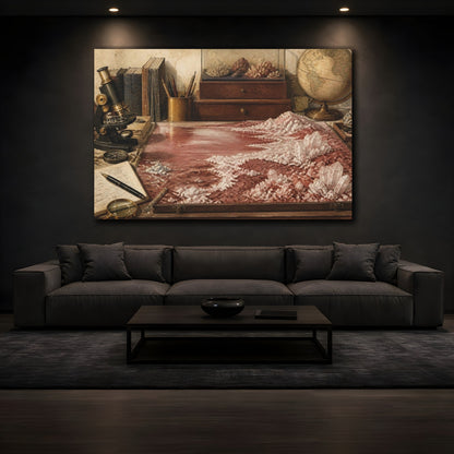 Mockup 3. Office Crystal Study shown as canvas print