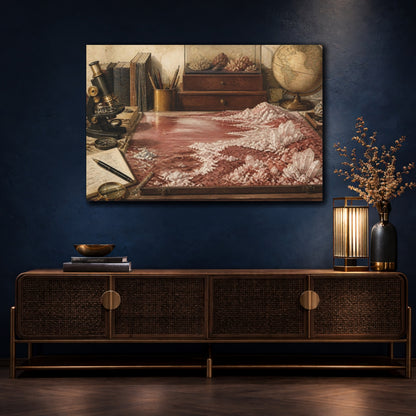 Mockup 4. Office Crystal Study shown as canvas print