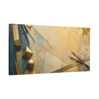 Side Mockup 1. Office Drafting Tools shown as canvas print