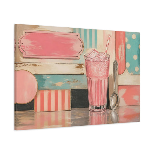 Main Mockup. Pastel Soda Still Life shown as canvas print