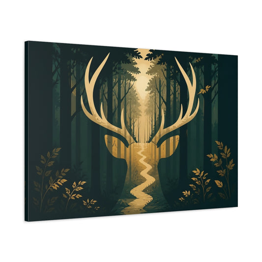 Main Mockup. Path Of The Stag shown as canvas print