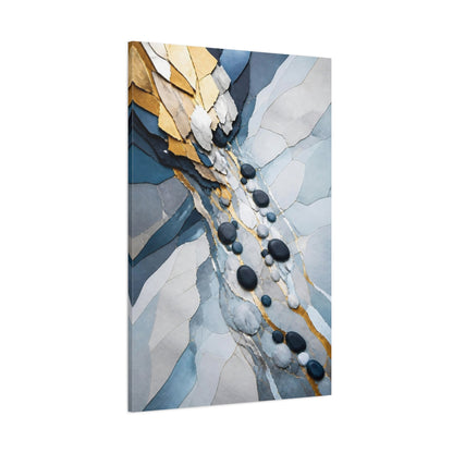 Side Mockup 1. Pebble Accent Flow shown as canvas print