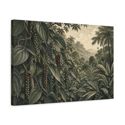 Side Mockup 3. Peppercorn Vine Illustration shown as canvas print