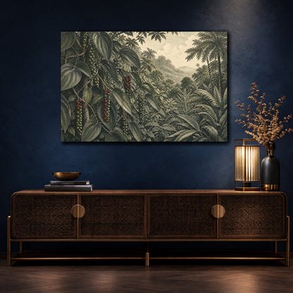 Mockup 4. Peppercorn Vine Illustration shown as canvas print