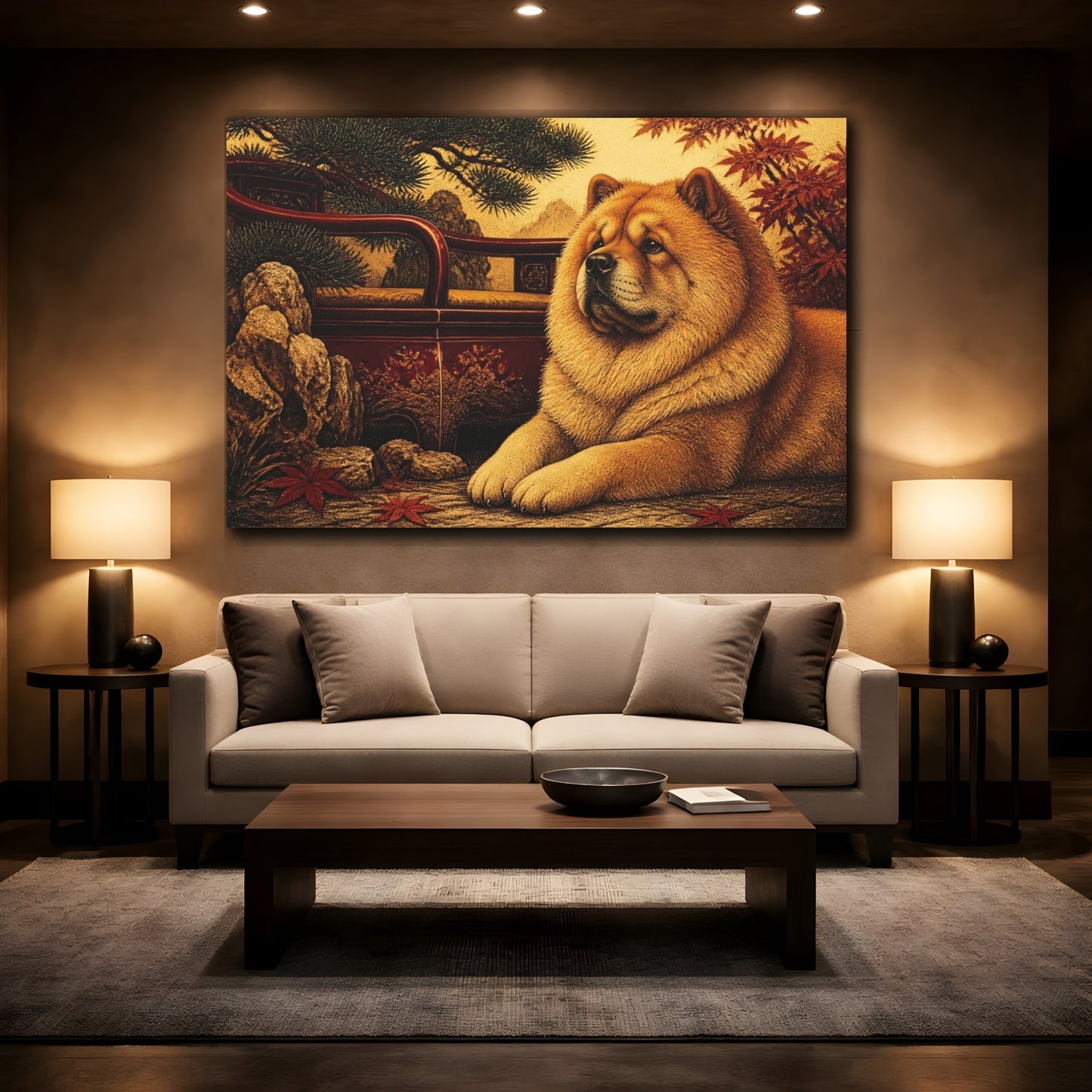 Mockup 2. Pet Chow Portrait shown as canvas print
