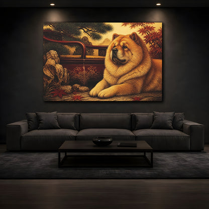 Mockup 3. Pet Chow Portrait shown as canvas print