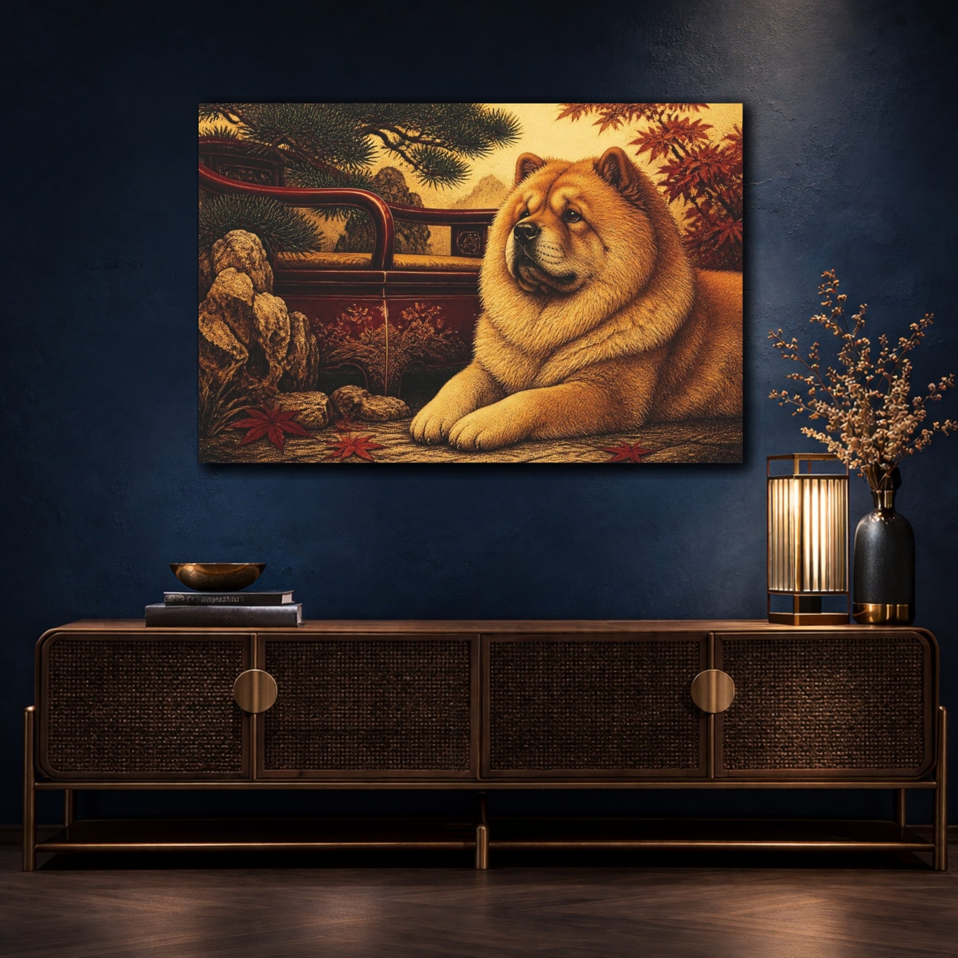 Mockup 4. Pet Chow Portrait shown as canvas print