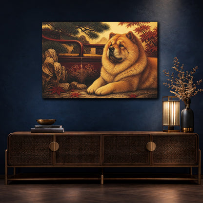 Mockup 4. Pet Chow Portrait shown as canvas print