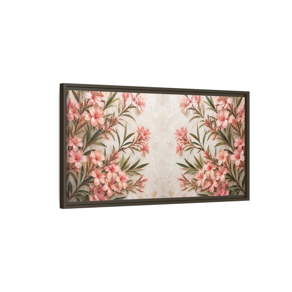 Main Mockup. Pink Blossom Elegance shown as framed canvas print
