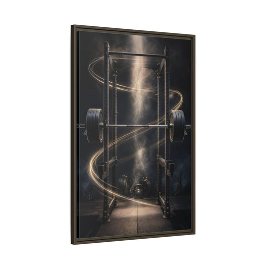 Main Mockup. Power Rack Momentum shown as framed canvas print
