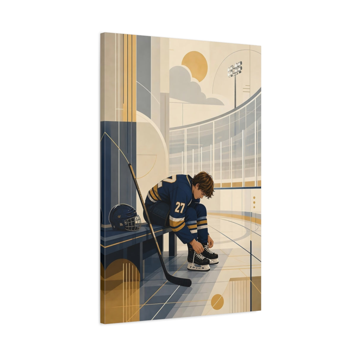 Main Mockup. Pre-Game Focus shown as canvas print