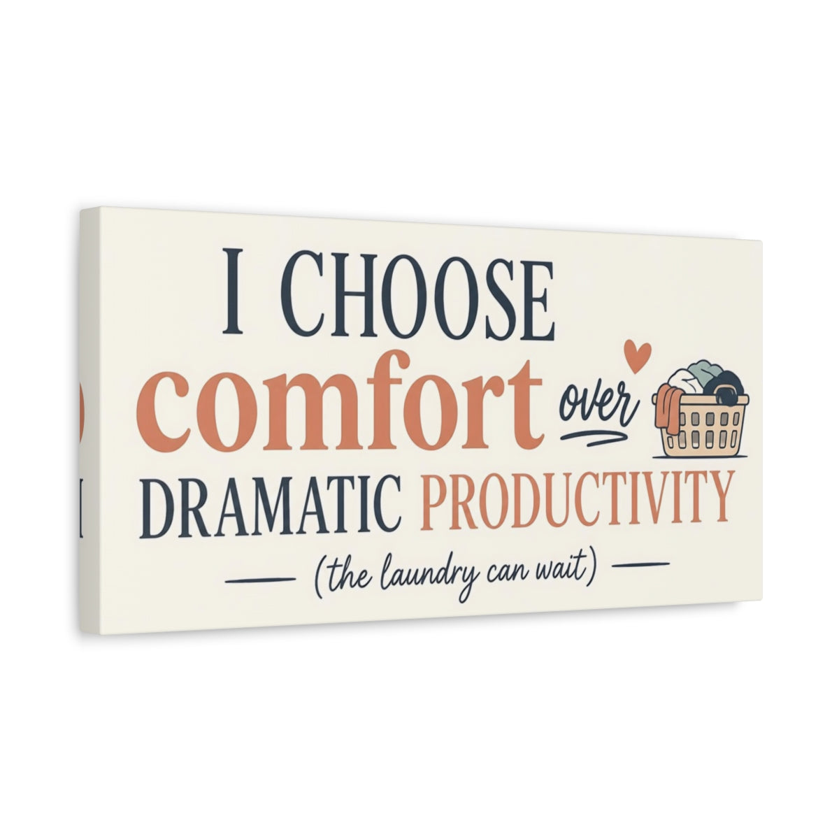 Side Mockup 3. ‏‏ Quotes shown as canvas print