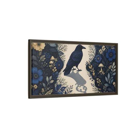 Main Mockup. Raven Key Shadow shown as framed canvas print