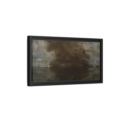 Side Mockup 8. Reflected Bare Branch shown as framed canvas print