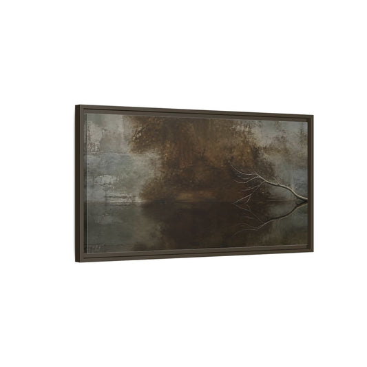 Main Mockup. Reflected Bare Branch shown as framed canvas print