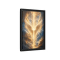 Side Mockup 6. Religious Divine Light Golden Ethereal Light shown as stretched canvas wall art